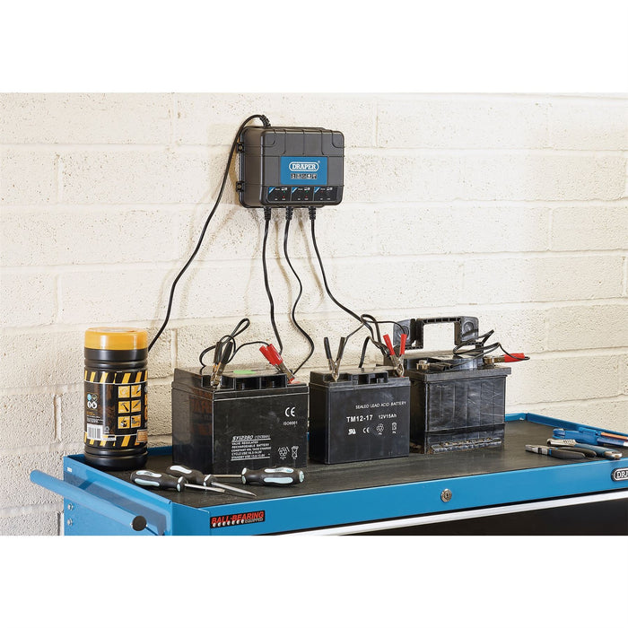 Draper 6/12V 3 Bank Charger Station 53172 Draper  - Dynamic Drive