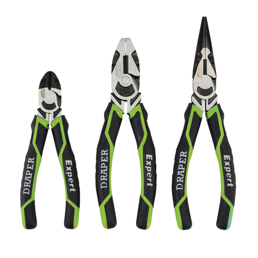 Draper High Leverage Plier Set, Green (3 Piece) 28035 Draper  - Dynamic Drive