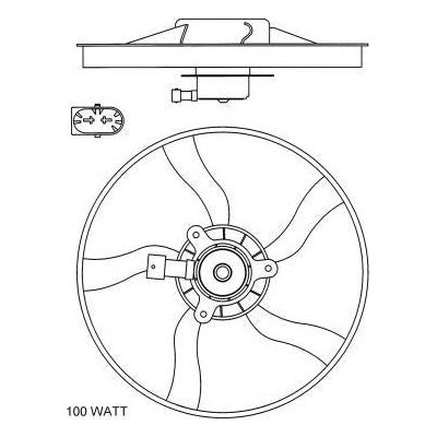 NRF RADIATOR FAN fits Citroen Xsara Picasso 125396 NRF  - Dynamic Drive