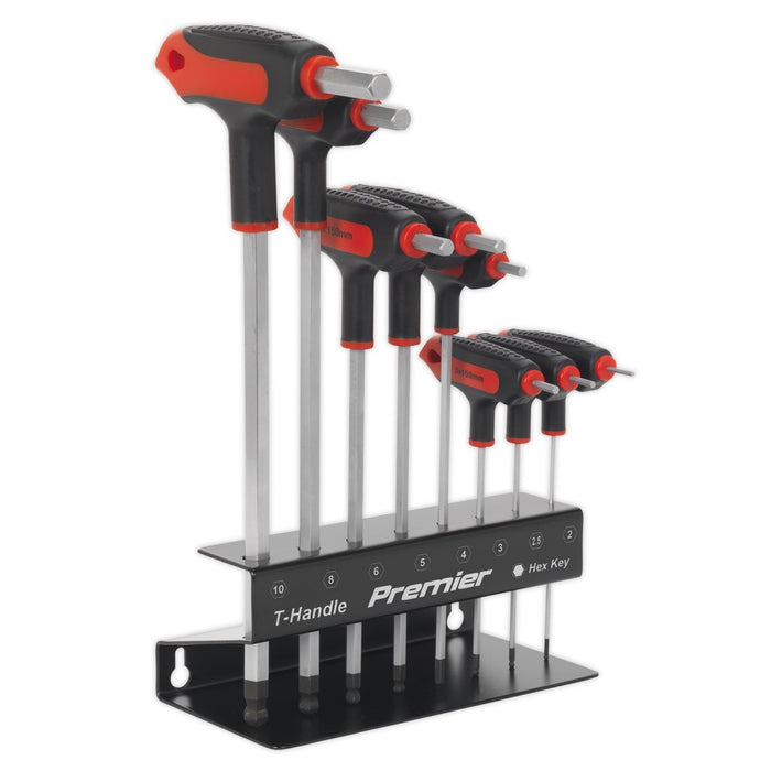 Sealey Ball-End Hex Key Set 8pc T-Handle Metric AK7195 Sealey  - Dynamic Drive