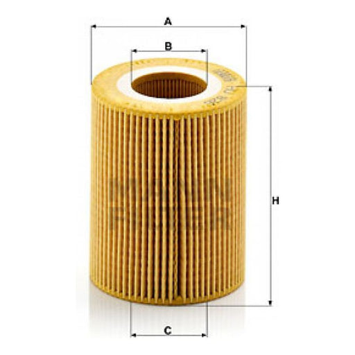 Genuine Mann Oil Filter for PSAJaguarLand Rover 3.0 09- HU826X Mann & Hummel  - Dynamic Drive