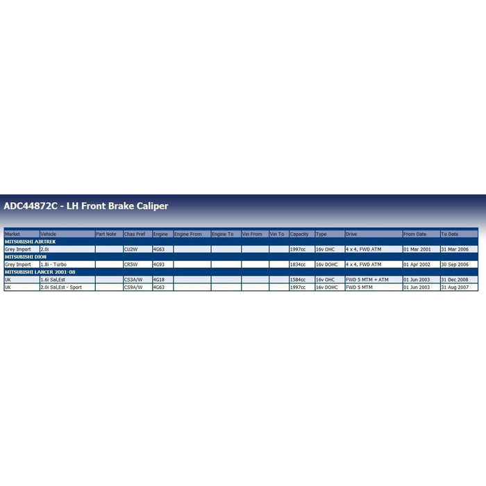 Blue Print ADC44872C Brake Caliper