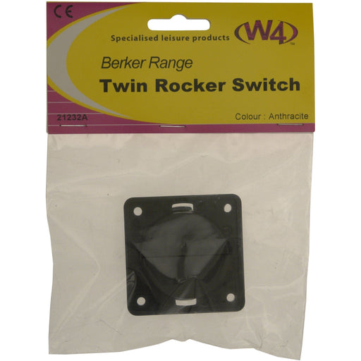 MDS1203 W4 Twin Rocker Switch Anthracite 21232A W4  - Dynamic Drive