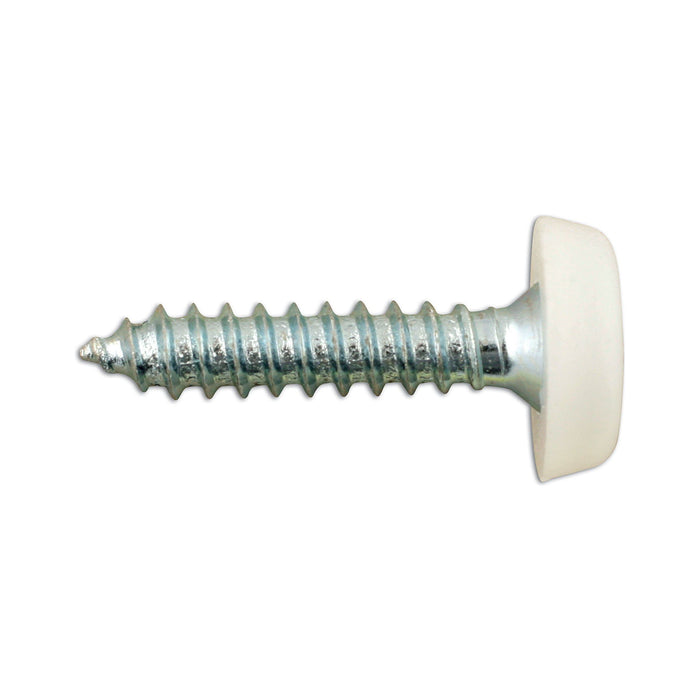 Connect Number Plate Screws - Yellow Polytop - 4.8mm x 24.0mm - Pack Of 100 Connect  - Dynamic Drive