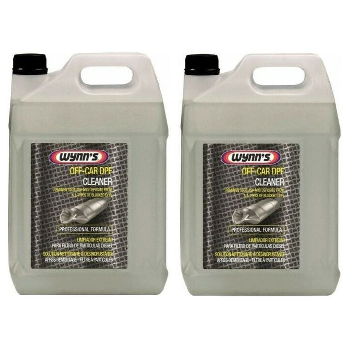 2x Wynns - Off Car DPF Diesel Particulate Filter Cleaner Flush Removes Deposits 5L