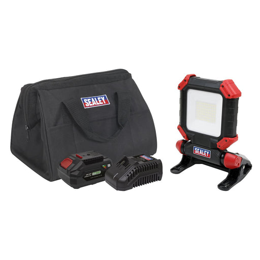 Sealey 20V 4Ah SV20 Series Cordless SMD LED 1800lm Worklight Kit Sealey  - Dynamic Drive