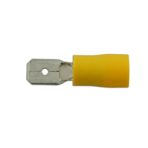 Connect Wiring Connectors - Yellow - Male Blade - 6.3mm - Pack Of 100 Connect  - Dynamic Drive