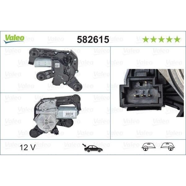 Genuine Valeo fits Wiper Motor Rear Peugeot 208 Valeo  - Dynamic Drive