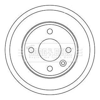 Genuine Borg & Beck Brake Drum fits Chevrolet Aveo 14wheels 311 BBR7257 Borg & Beck  - Dynamic Drive