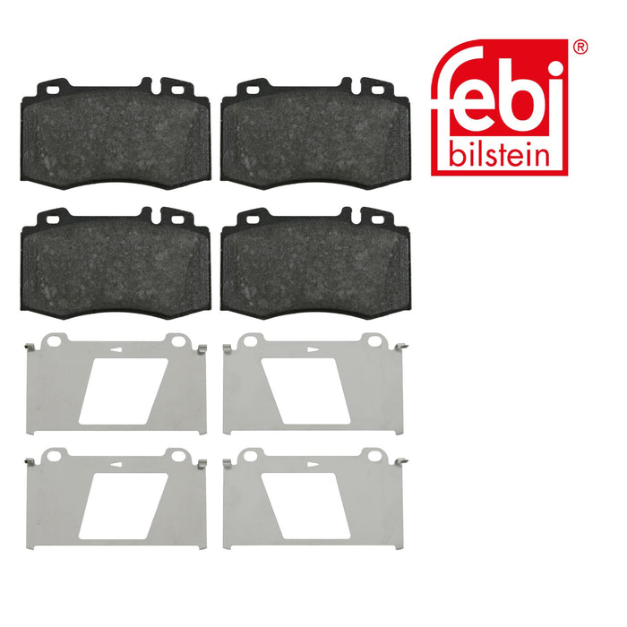 Genuine FEBI Front Brake Discs & Pads Set Perforated for Mercedes-Benz C-Class