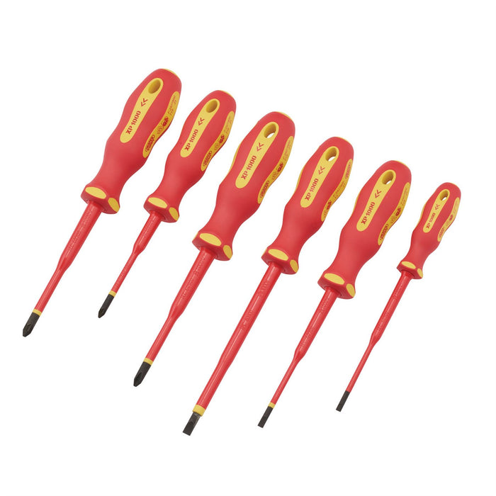 Draper XP1000 VDE Slimline Screwdriver Set (6 Piece) 02167 Draper  - Dynamic Drive