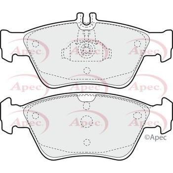 Apec Brake Pads Front Fits Mercedes C Class Clk E Slk Apec  - Dynamic Drive