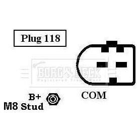 Genuine Borg & Beck Alternator fits BMW 1 3 Series X3 Z4 BBA2046