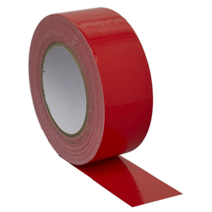 Sealey Duct Tape 50mm x 50m Red DTR Sealey  - Dynamic Drive