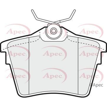 Apec Brake Pads Rear Fits Citroen C5 Peugeot 407 607