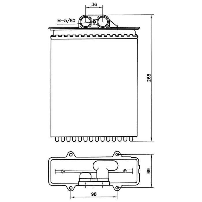 NRF Heater Radiator 58255