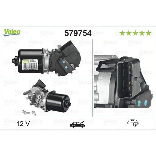 Valeo Wiper Motor 579754 Automotive Part fits Nissan Qashqai Valeo  - Dynamic Drive