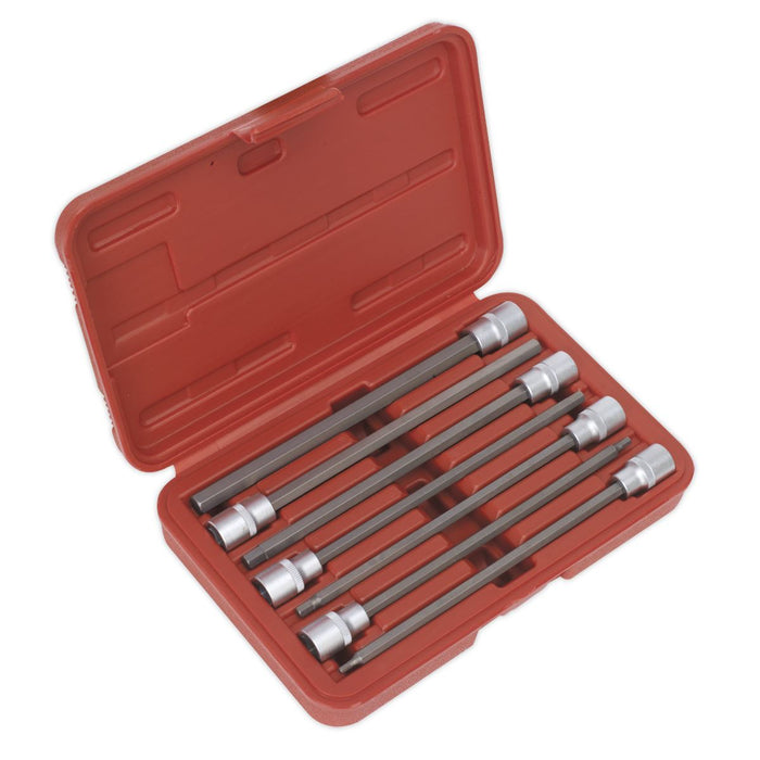 Sealey Hex Socket Bit Set 7Pc 3/8Inchsq Drive 200M