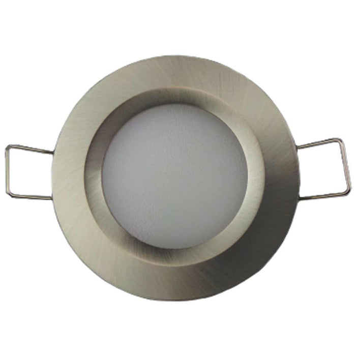 Slim Nickel LED Downlight for Recess Mount (Cool White / No Switch)