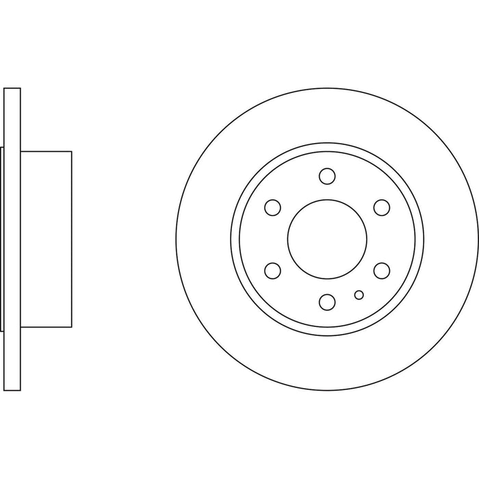 Genuine APEC Rear Brake Discs & Pads Set Solid for Iveco Daily