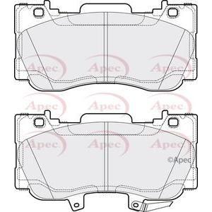 Apec Brake Pads Front Fits Ford Mustang