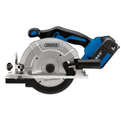 Draper D20 20V Brushless Circular Saw (Sold Bare) 55519 Draper  - Dynamic Drive