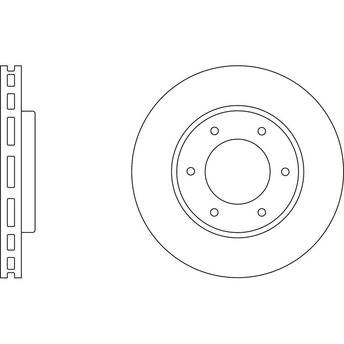 Genuine APEC Front Brake Discs & Pads Set Vented for Toyota HiAce