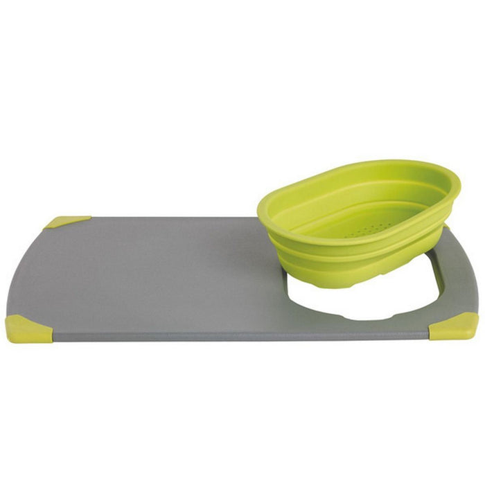 Collaps Chopping Board Grey/Green: Foldable and Easy to Clean Cutting Board for Outwell  - Dynamic Drive