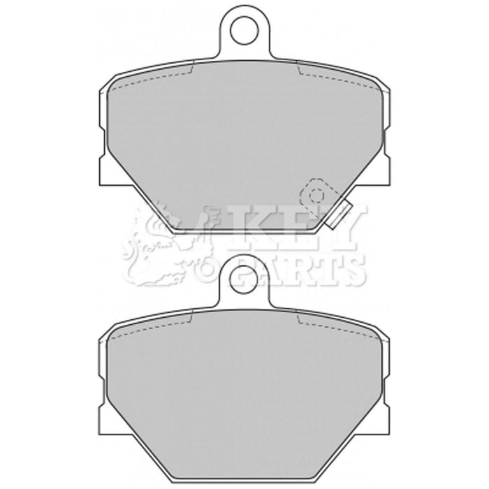 Genuine Key Parts KBP1679 Front Brake Pads-Includes Wear Indicators (Bosch) Key Parts  - Dynamic Drive