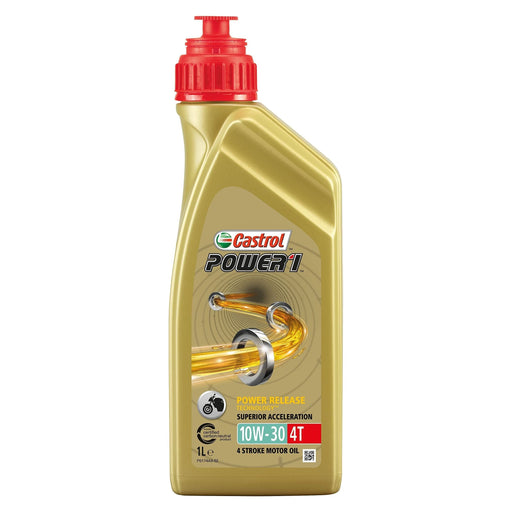 Castrol Power 1 4T - 4 Stroke - 10W-30 - Semi Synthetic - 1 Litre Castrol  - Dynamic Drive