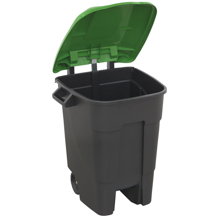 Sealey Refuse/Wheelie Bin 100L Green BM100G