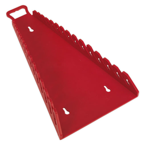 Sealey 15 Capacity Reverse Spanner Rack Non Marking Wall Mounted Storage Sealey  - Dynamic Drive