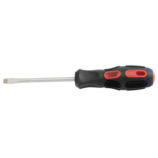 Draper Plain Slot Flared Tip Screwdriver, 6 x 100mm (Sold Loose) 40013 Draper  - Dynamic Drive