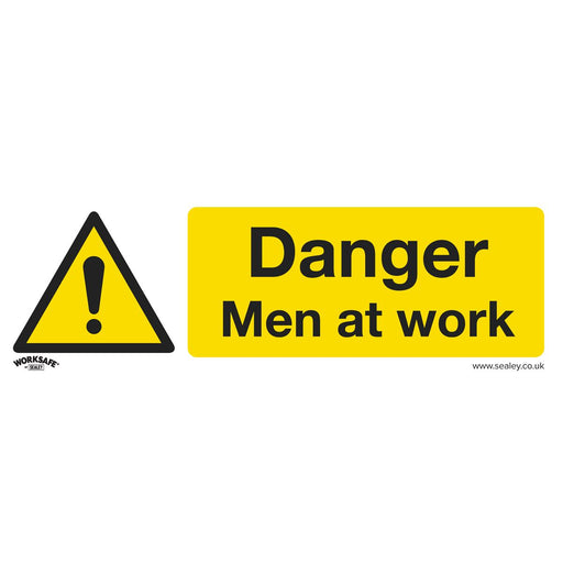 Sealey Warning Safety Sign Danger Men At Work Self-Adhesive Vinyl SS46V1 Sealey  - Dynamic Drive