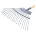 Silverline Carbon Steel Lawn Rake 1730mm Silverline  - Dynamic Drive