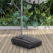 Dellonda Fillable Parasol Base with Wheels, Water/Sand Fill 60L DG266 Dellonda  - Dynamic Drive