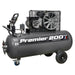 Sealey Air Compressor 200L Belt Drive 3hp with Front Control Panel SAC3203B Sealey  - Dynamic Drive