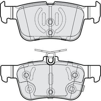 Apec Blue Brake Pads (Rear) (R90) PD4256 Apec Blue  - Dynamic Drive