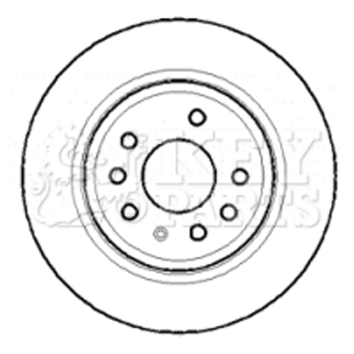 Genuine Key Parts KBD4396 Brake Disc Pair (Rear)