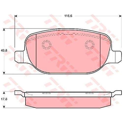 Genuine TRW Brake Pads (Rear) (R90) GDB1649