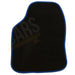 4 x Black  Carpet Floor Mats with Blue Trim fits Toyota Prius Avensis Aygo Yaris UKB4C  - Dynamic Drive