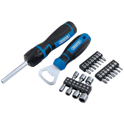 Draper Ratchet Screwdriver (23 Piece) 70443 Draper  - Dynamic Drive