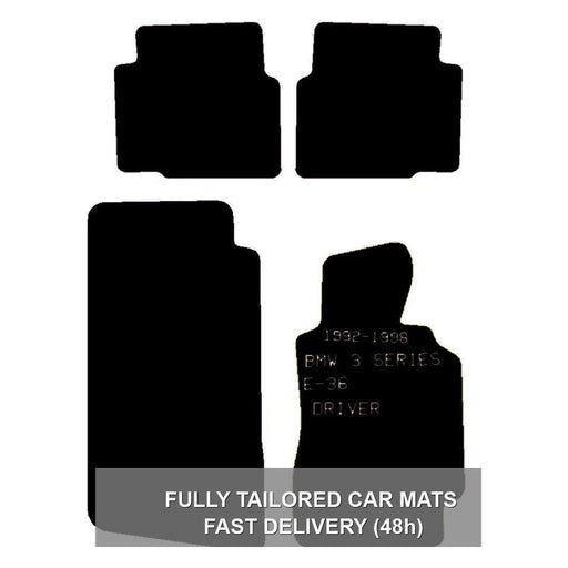 Fully Tailored Carpet Car Mats for BMW E36 (3 Series) Saloon 92-98 Set of 4 UKB4C  - Dynamic Drive