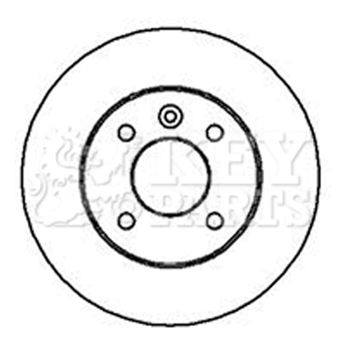 Genuine Key Parts KBD4113 Brake Disc Pair (Rear)