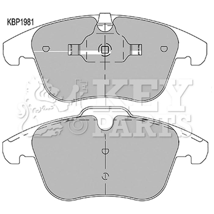 Genuine Key Parts KBP1981 Front Brake Pads (Ate-Teves)