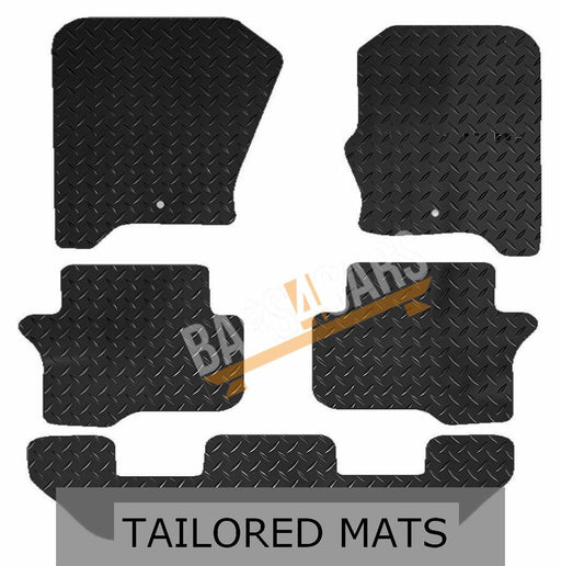 Tailored Rubber Mats Landrover Discovery 4 10> 7 fits Seat Set of 5 XL 2 Clips UKB4C  - Dynamic Drive