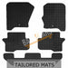 Tailored Rubber Mats Landrover Discovery 4 10> 7 fits Seat Set of 5 XL 2 Clips UKB4C  - Dynamic Drive