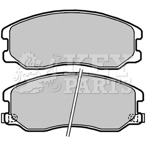 Genuine Key Parts KBP2040 Front Brake Pads Includes Wear Indicator Key Parts  - Dynamic Drive