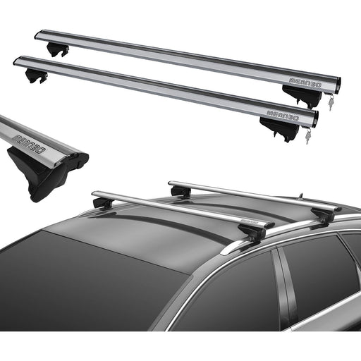 Aluminium Locking Roof Rack Wide & Flat Bars fits Seat Tarraco 2018 on Menabo  - Dynamic Drive