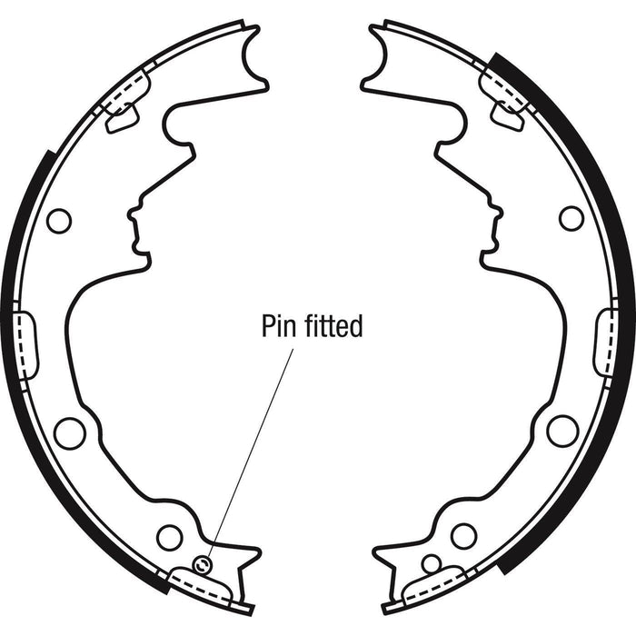 Apec Brake Shoe Rear Fits Jeep Cherokee Wrangler